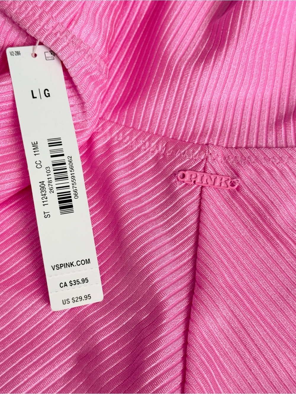 Victorias Secret Pink Lola Pink Foldover Mini Skirt - Picture 3 of 3